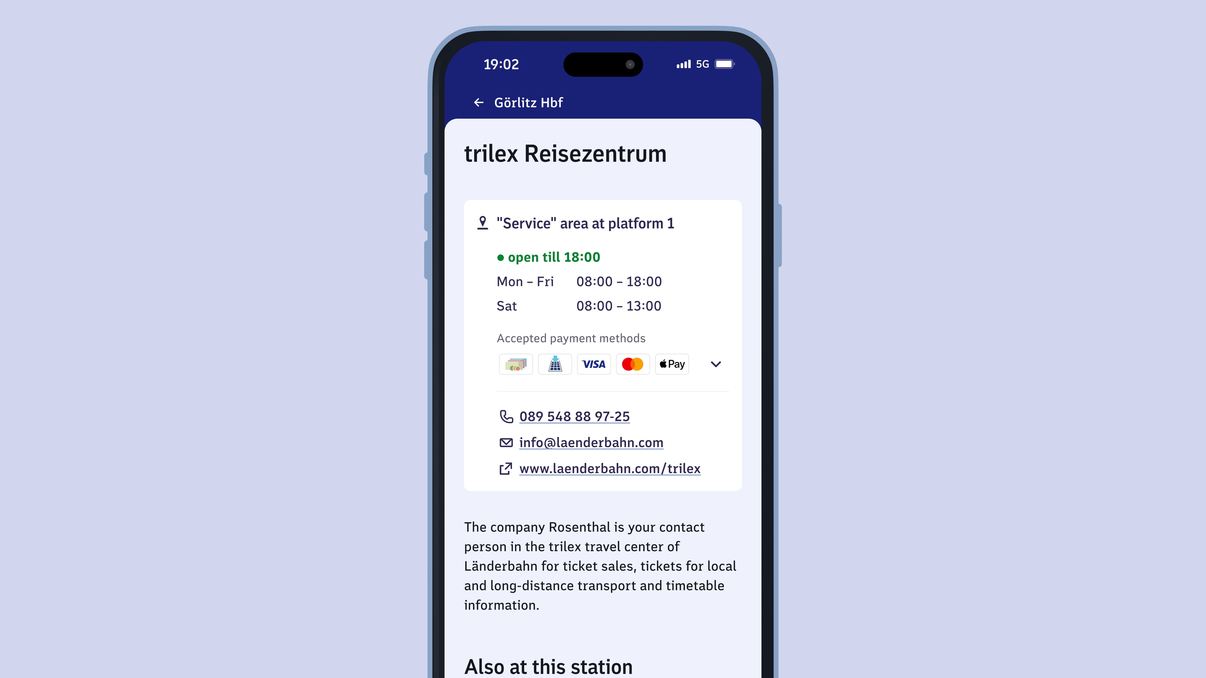 Detail page trilex travel center Görlitz 