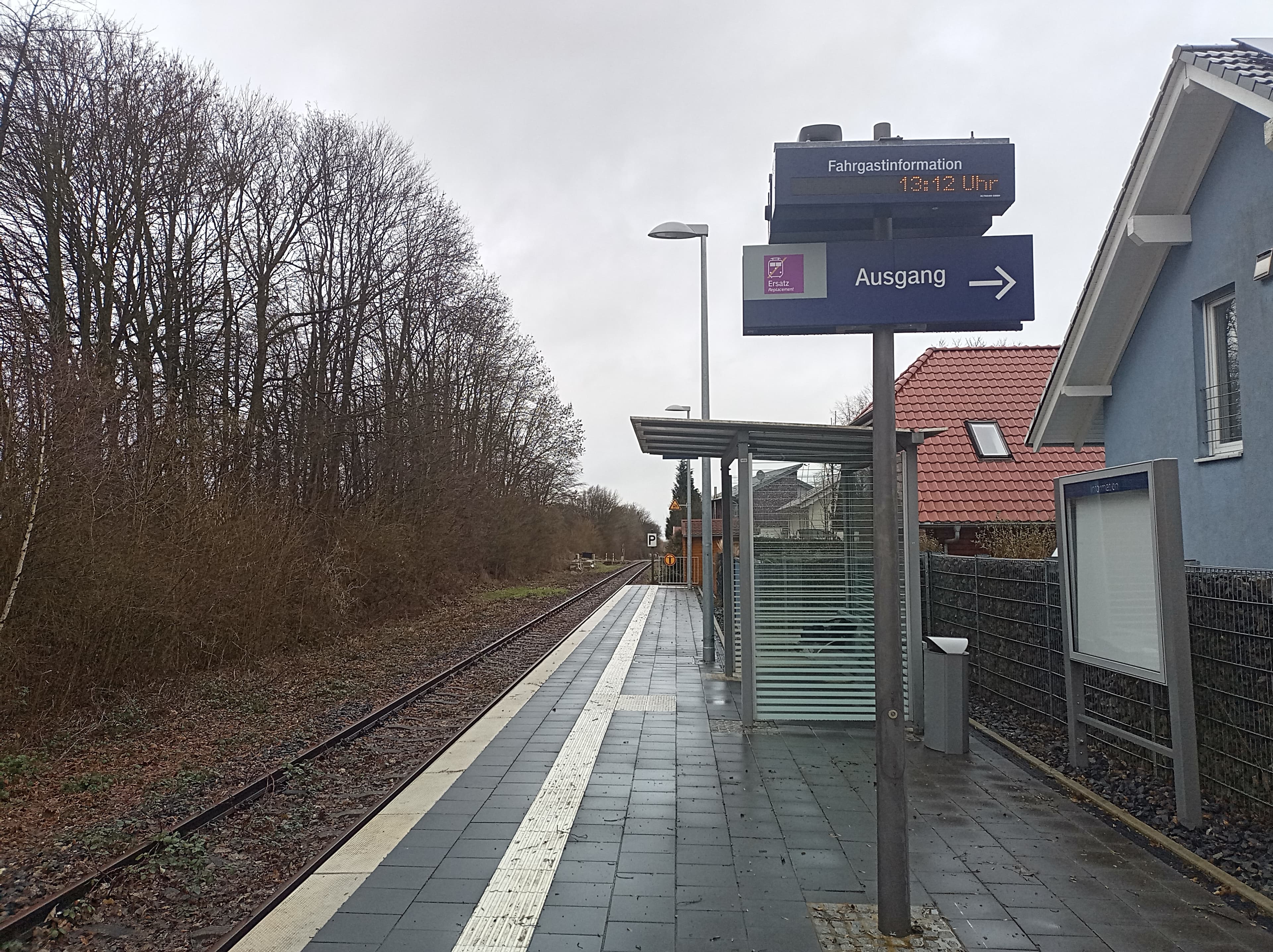 Blick auf den alten dynamischen Schriftanzeiger (DSA).