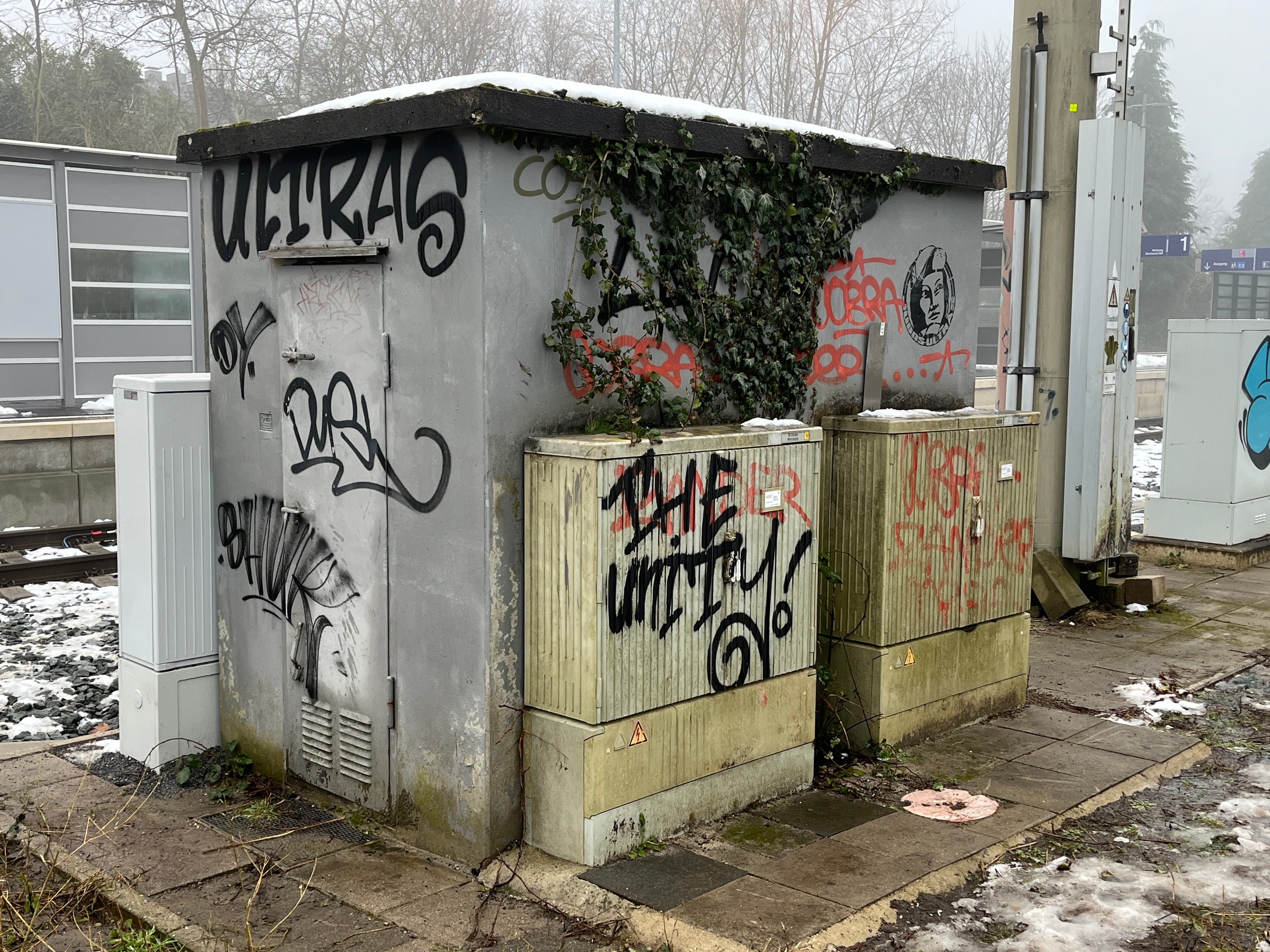 Der Technikraum vor der Neugestaltung.