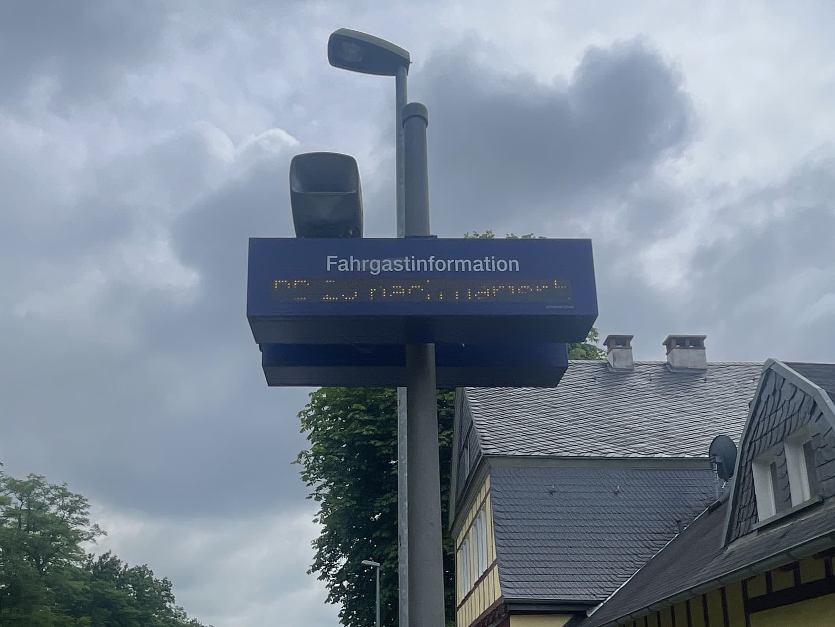 Blick die alten Fahrgastinformationsanlagen (DSA).