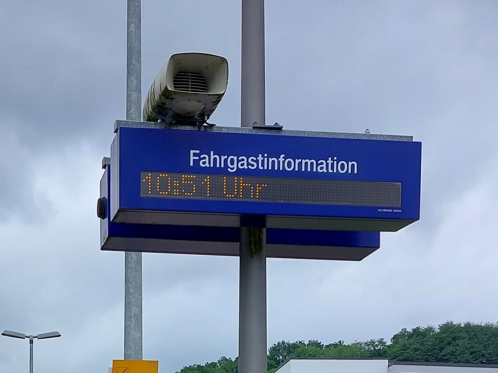 Die alten Fahrgastinformationsanlagen vor der Modernisierung.