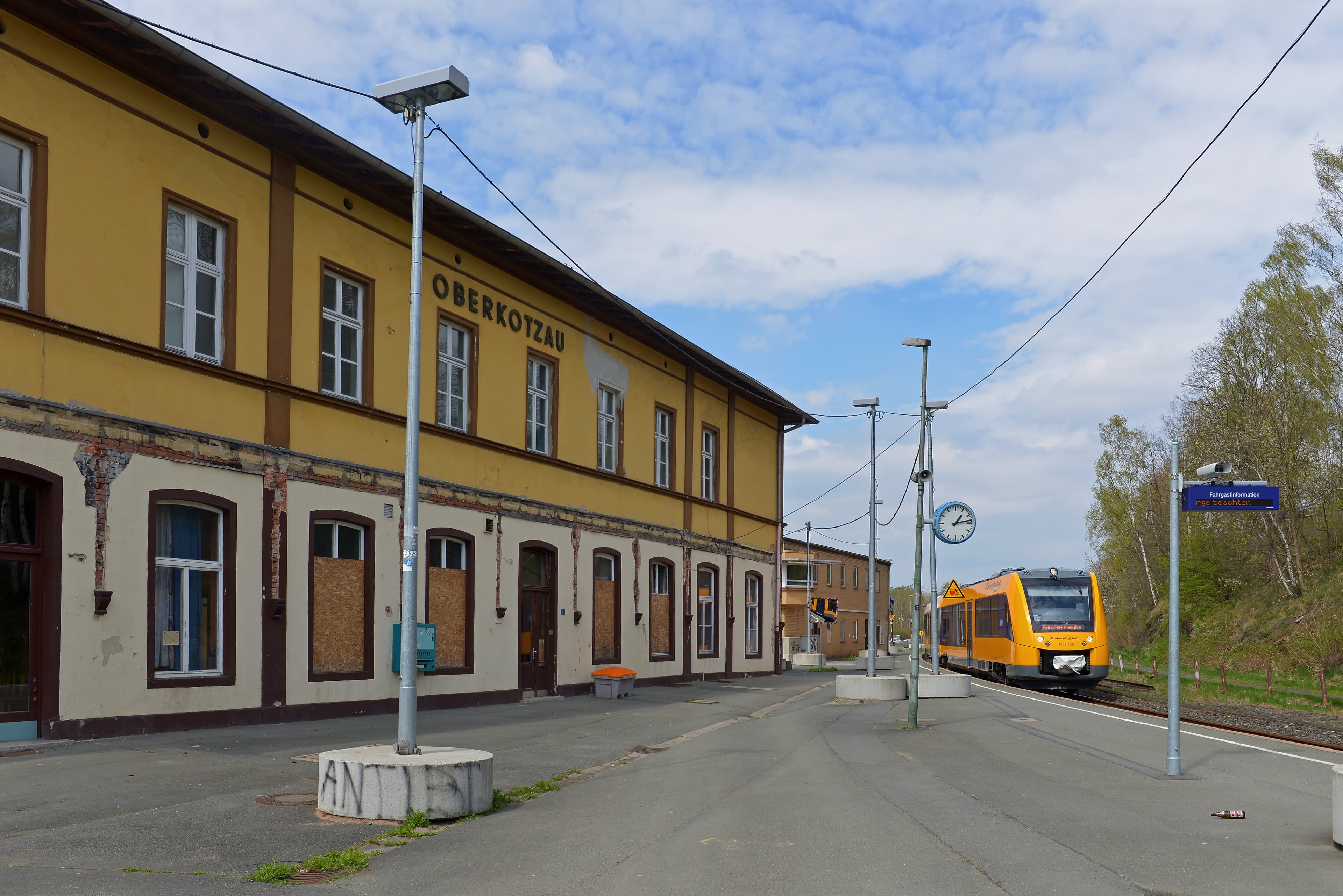 Das alte Bahnhofsgebäude Oberkotzau.
