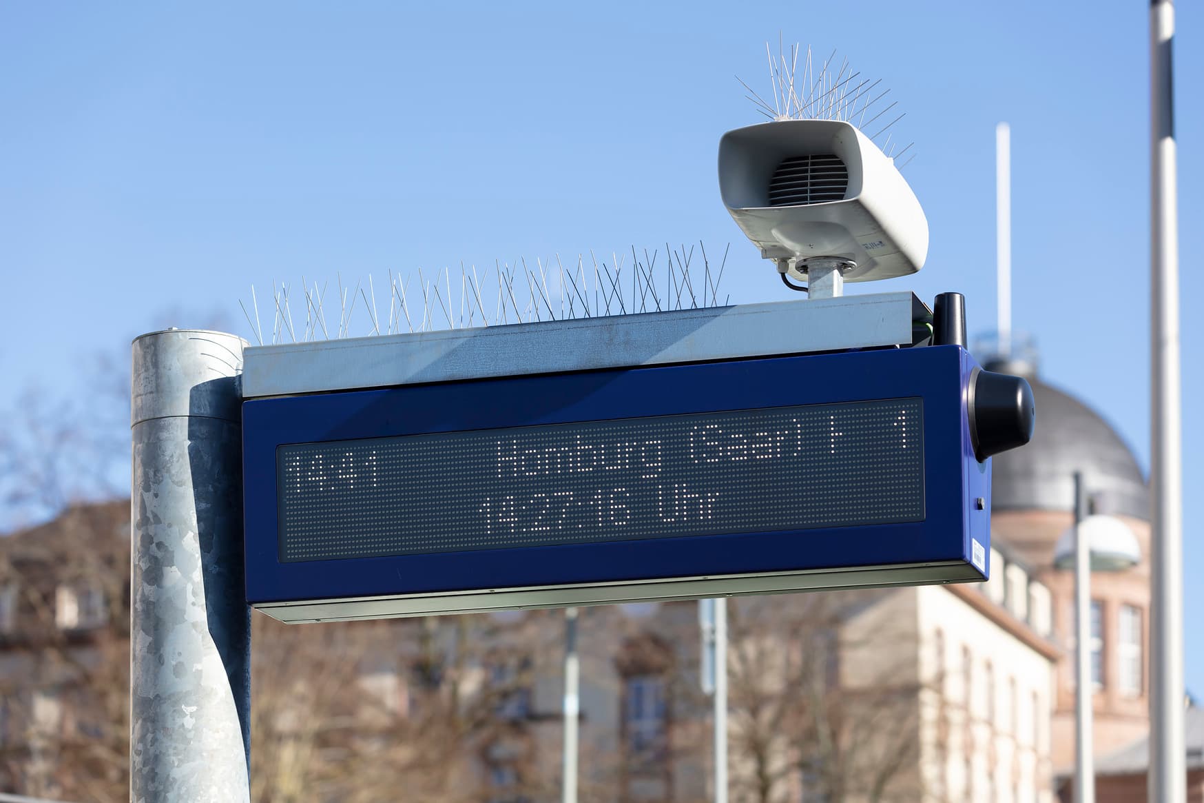 Nahaufnahme Dynamischen Schriftanzeiger (DSA+).