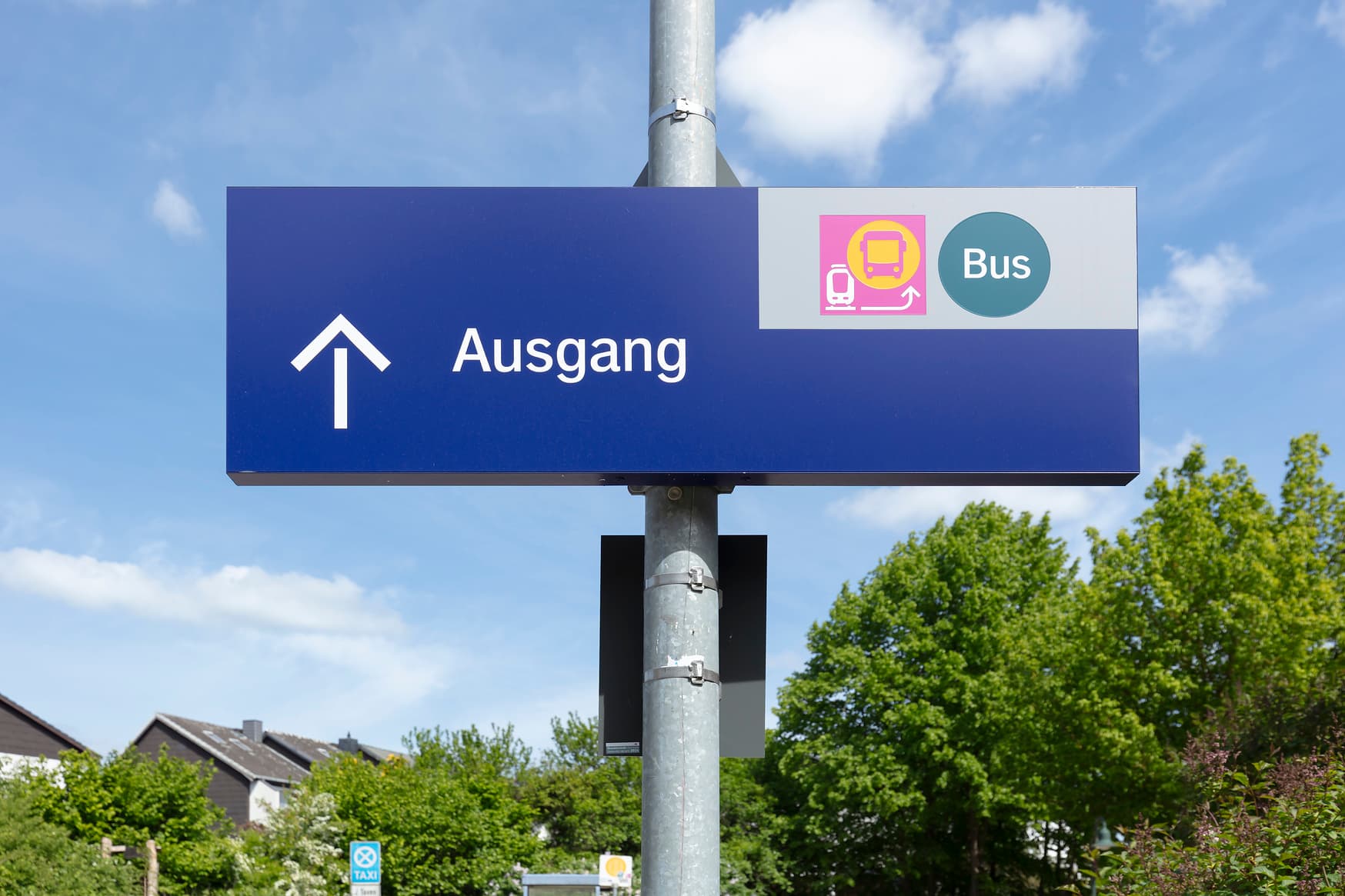 Eine Aufnahme der neuen Wegeleitung.