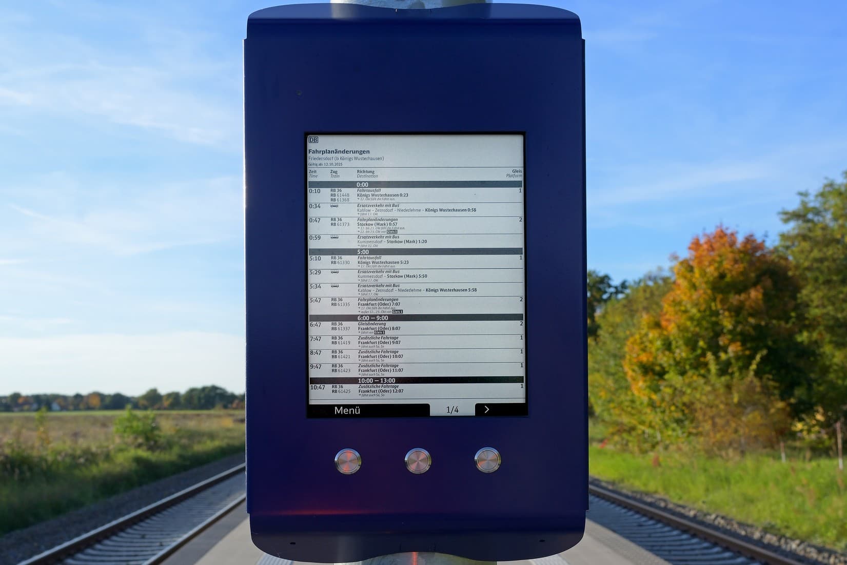Detailaufnahme Digitaler Aushang Baukommunikation (DAB).