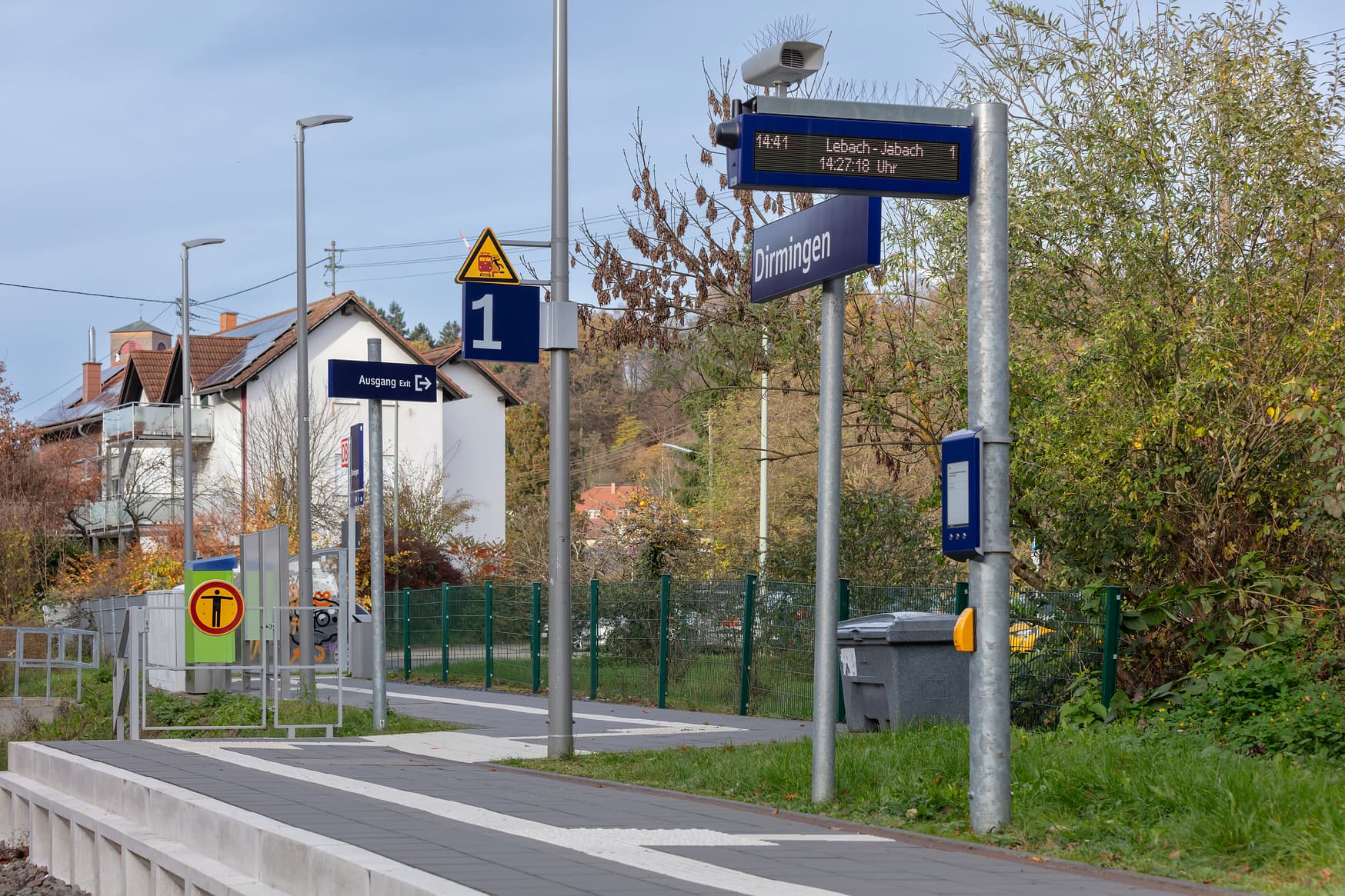 Blick auf den dynamischen Schriftenanzeiger