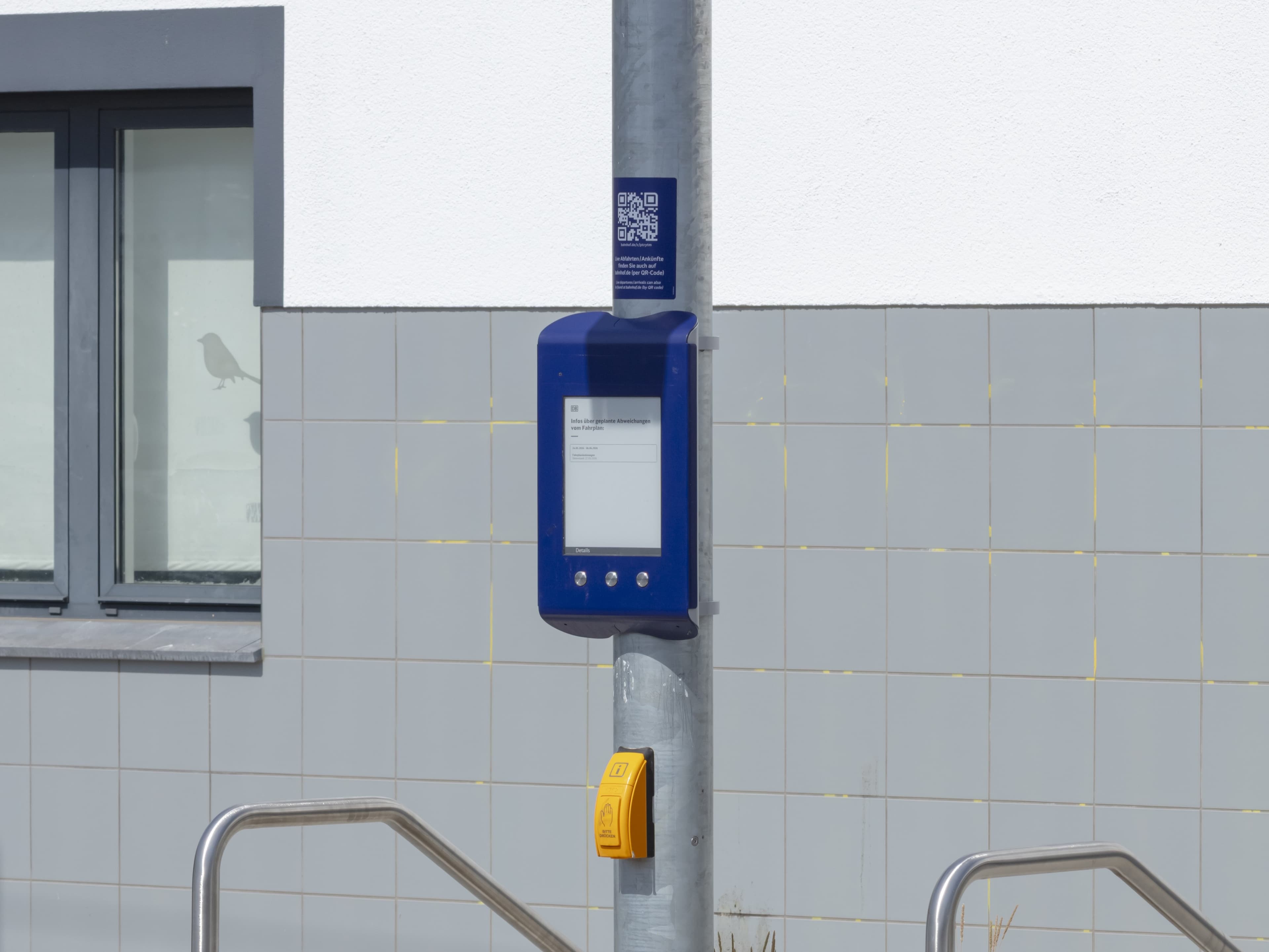 Detailaufnahme des digitalen Anzeiger Bau (DAB).