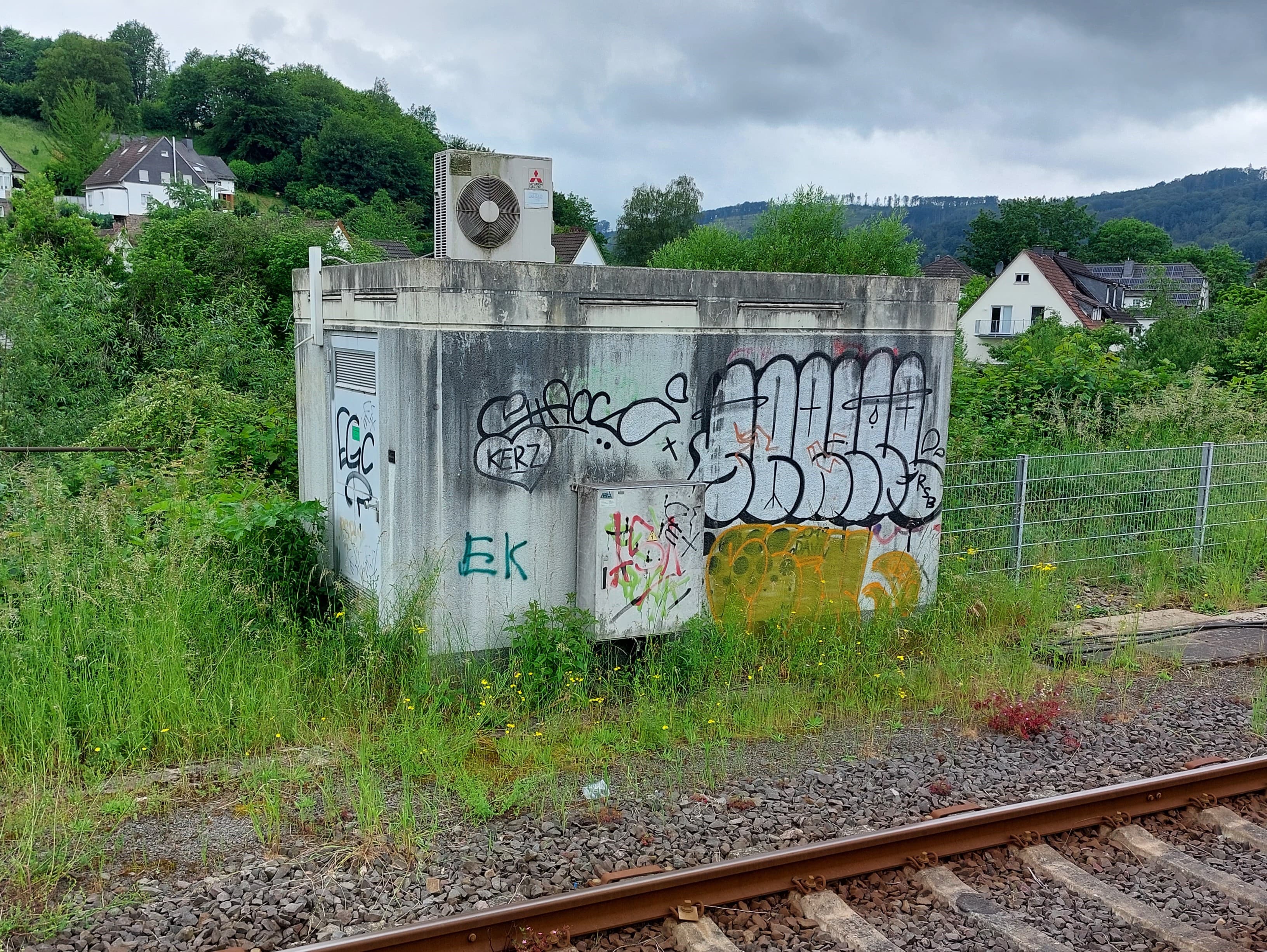 Blick auf einen der Technikräume vor der Neugestaltung.
