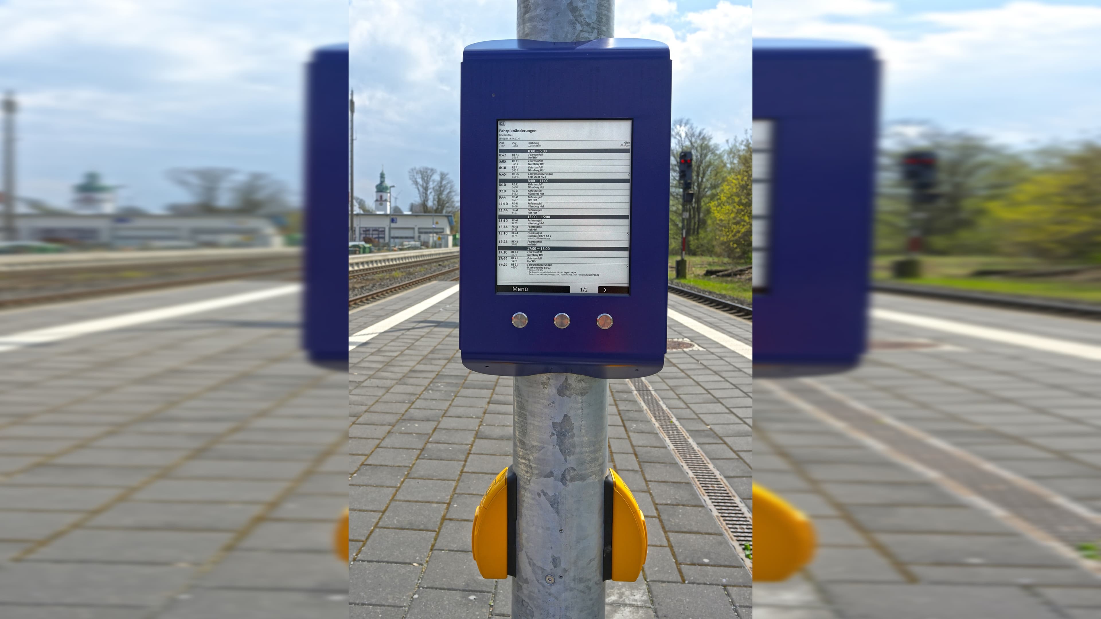 Detailaufnahme Digitaler Aushang Baukommunikation (DAB).