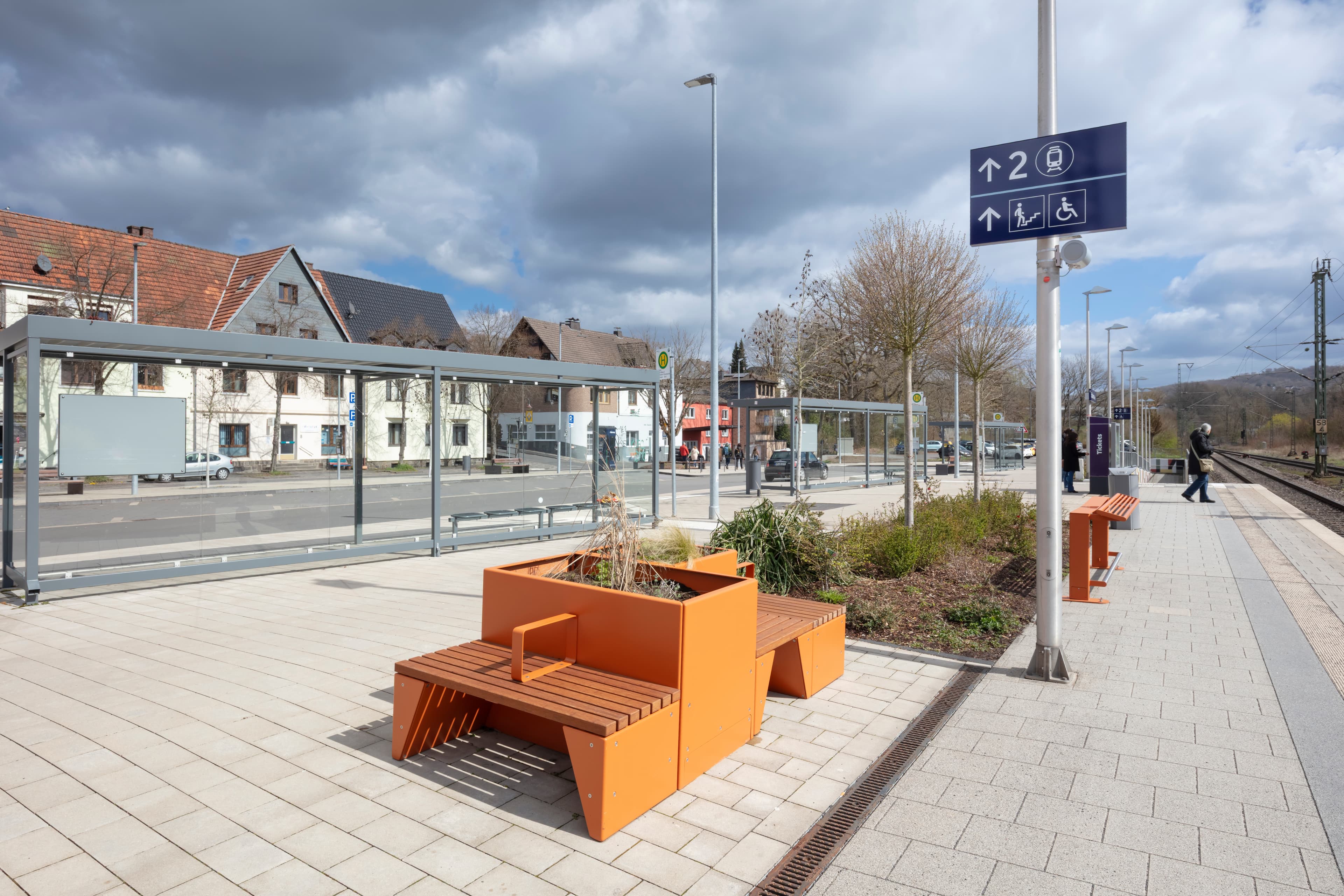Blick auf neue moderne Sitz-Kombinationen. 