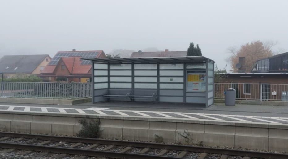 Wetterschutzhäuschen vor dem Umbau.
