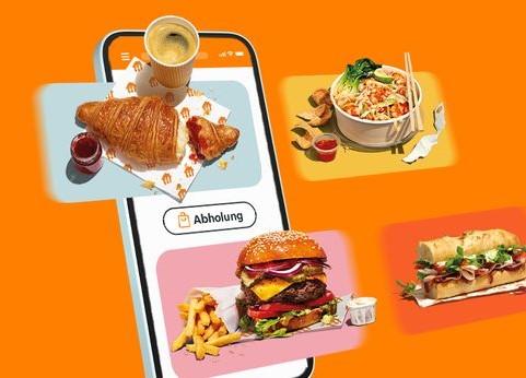 Various food offers from the Lieferando app.